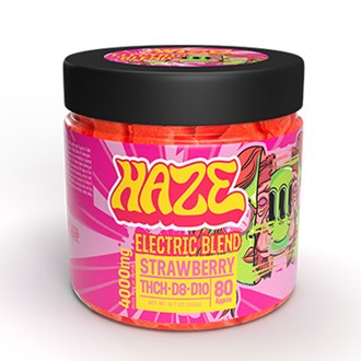 Haze Sativa Electric Blend  Strawberry 4000mg Gummy 